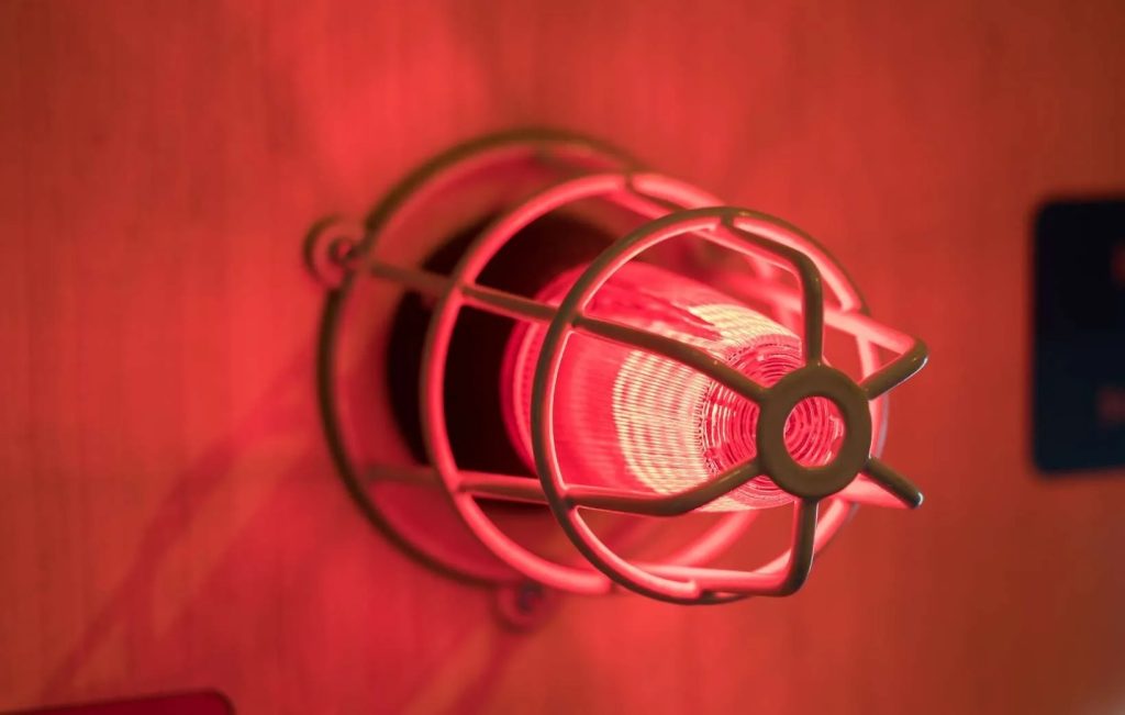 Construction site fire alarm system